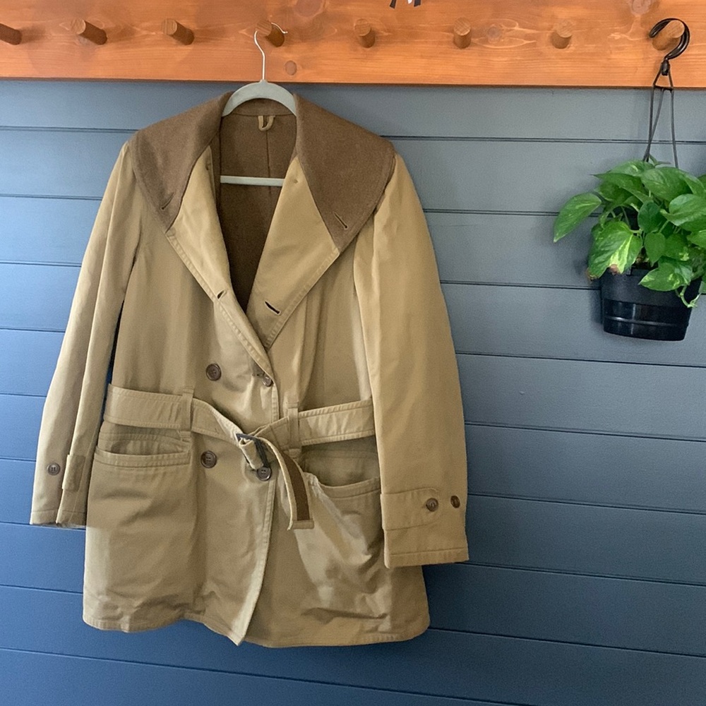 Wool & Canvas Coat - Handmade, Vintage